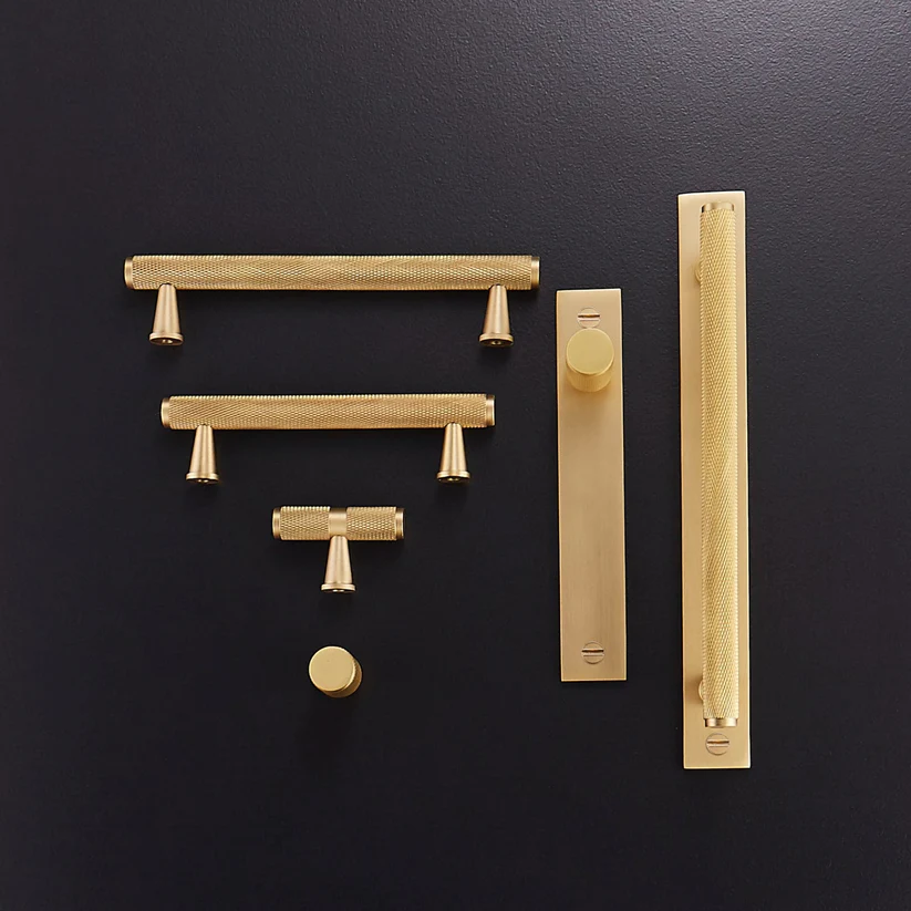 LUX Solid Brass Knurled Knobs - Image 2