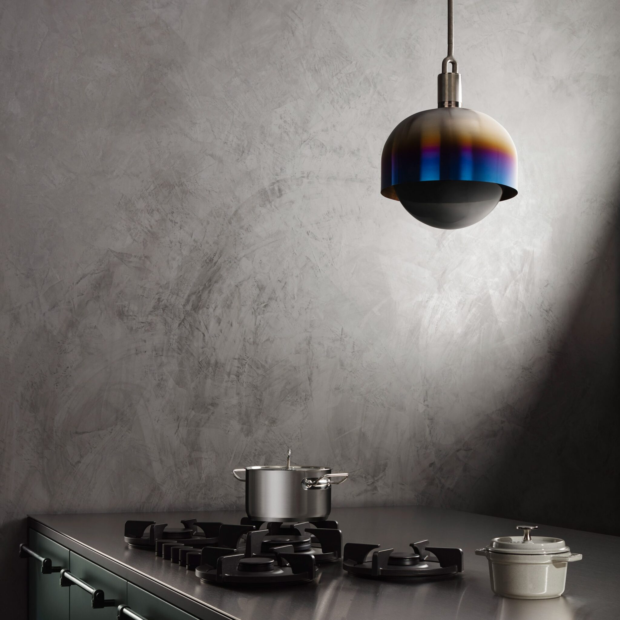 FORKED PENDANT / SHADE / GLOBE / SMOKED / LARGE - Image 6