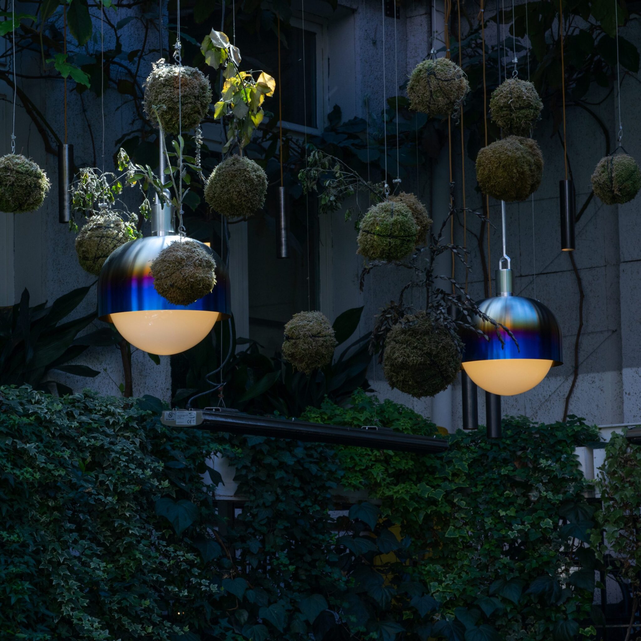 FORKED PENDANT / SHADE / GLOBE / OPAL / LARGE - Image 8