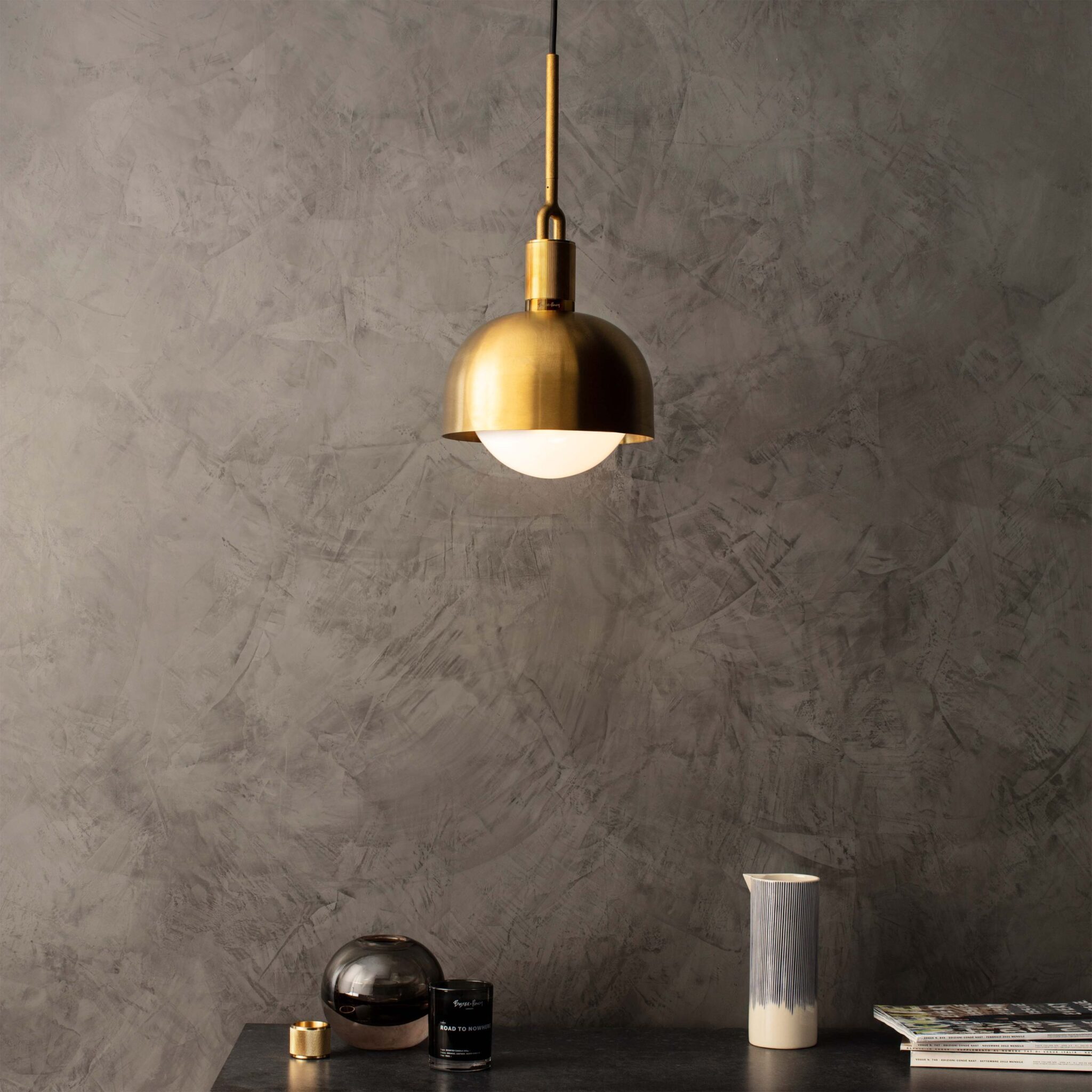 FORKED PENDANT / SHADE / GLOBE / OPAL / MEDIUM - Image 8