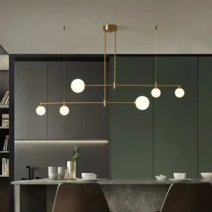 RISTA Brass Chandelier