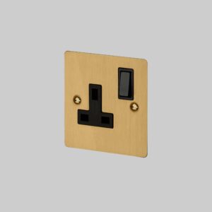 1G UK PLUG SOCKET / BRASS - Buster & Punch